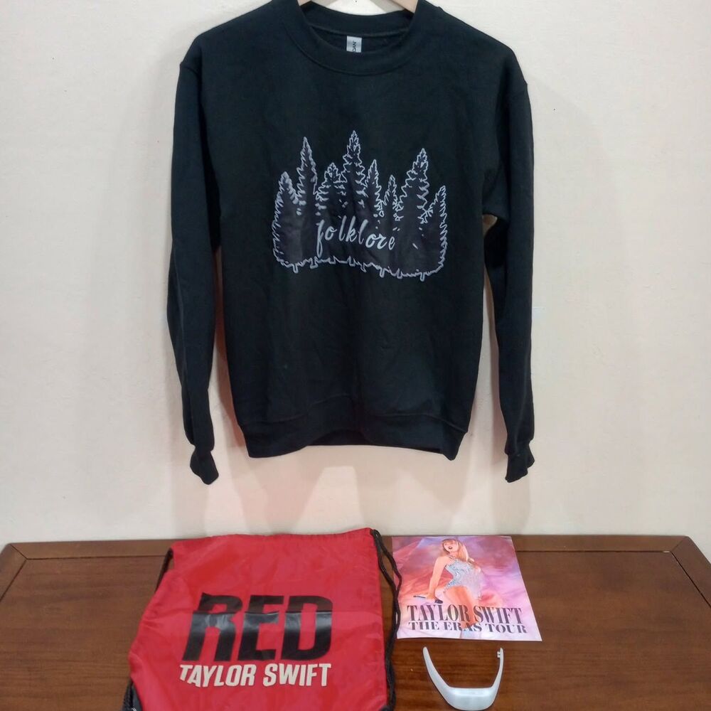 Taylor Swift "Folklore" Sweatshirt , Backpack, Eras Movie Poster Bundle!